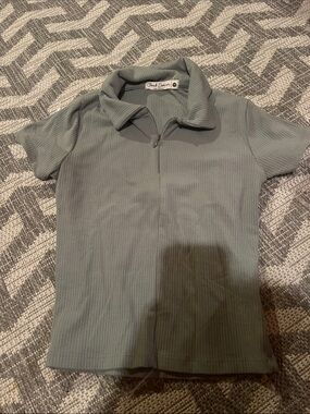 Ribbed Short-Sleeve - Sage Green